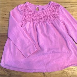 Babydoll top with crochet detail